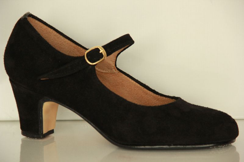 Flamenco 205 - Chaussures de Flamenco Cuir Noir