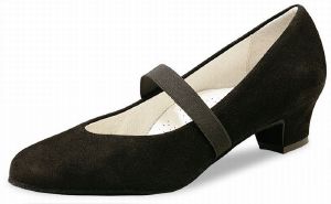 Daniela Chaussures Rock Swing Toutes Danses Daim Noir