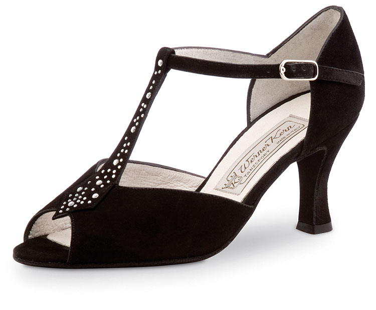 Claudia - Chaussures Toutes Danses - Daim Noir