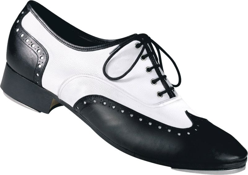 Jack claquette - Chaussures De Claquette Fers Capezio Cuir Noir cuir Blanc