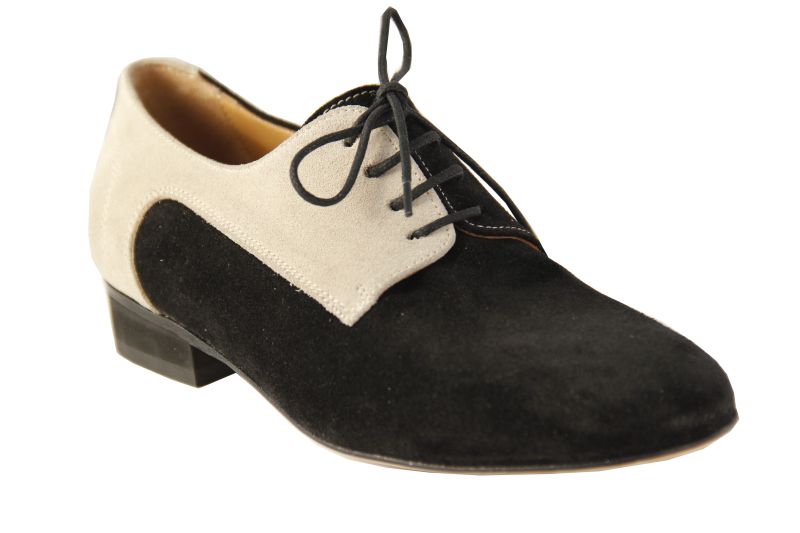 San Marino - Chaussures de Tango argentin - Toutes Danses - Danses Latines - Daim Noir - Daim Gris