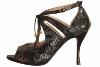 824 Ananera Chaussures de Kizomba Cuir Fantaisie Noir