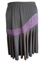 Jupe E11074 T5- Jupe Noir/Violet - vêtement de Danse
