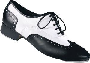 Jack claquette - Chaussures De Claquette Fers Capezio Cuir Noir cuir Blanc