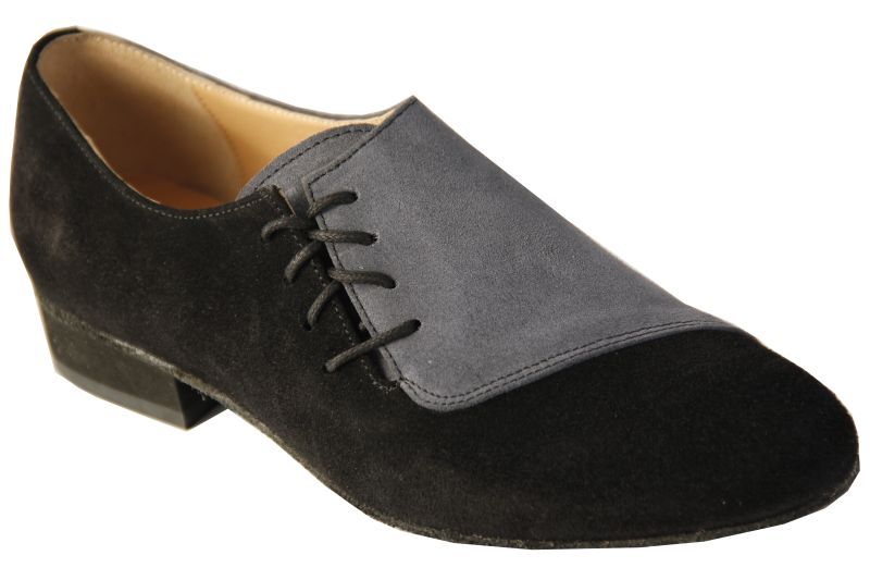 Capri - Chaussures de Tango Argentin - Tang'Olica Homme Daim Noir Daim Gris