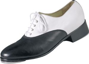 Fred claquette - Chaussures de Claquette Fers Capezio Cuir Noir cuir Blanc